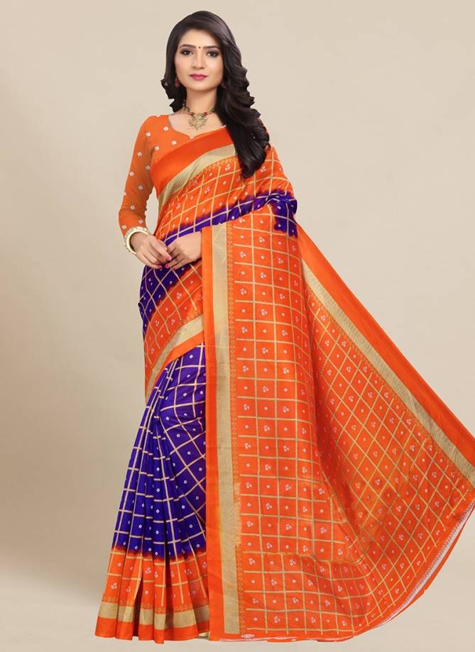 Lakshya Bhagalpuri 13 Latest Fancy Designer Casual Wear Bhagalpuri Silk Printed Saree Collection